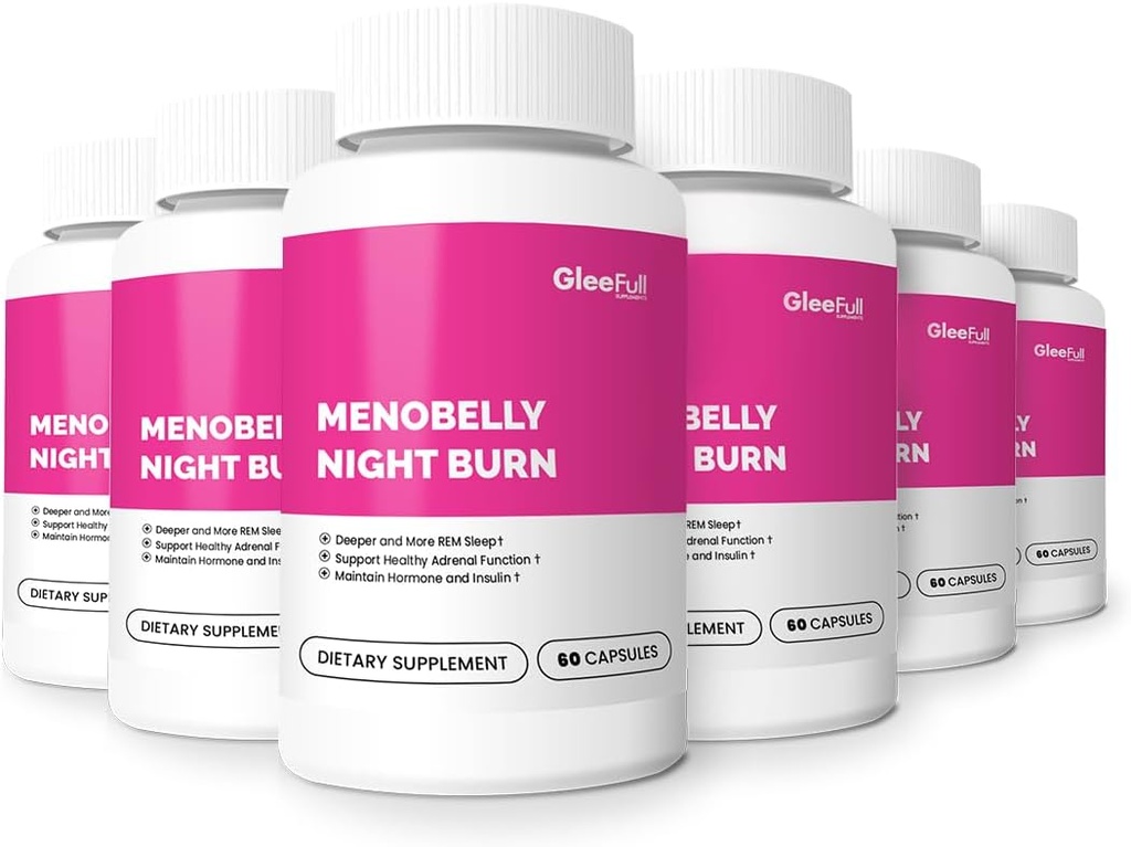 GLEEFULL SUPPS Meno Belly Night Burn - 6 üveg