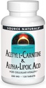 Source Naturals Acetil L- karnitin & Alpha- Lipoic Acid 650mg- 120 tabletta