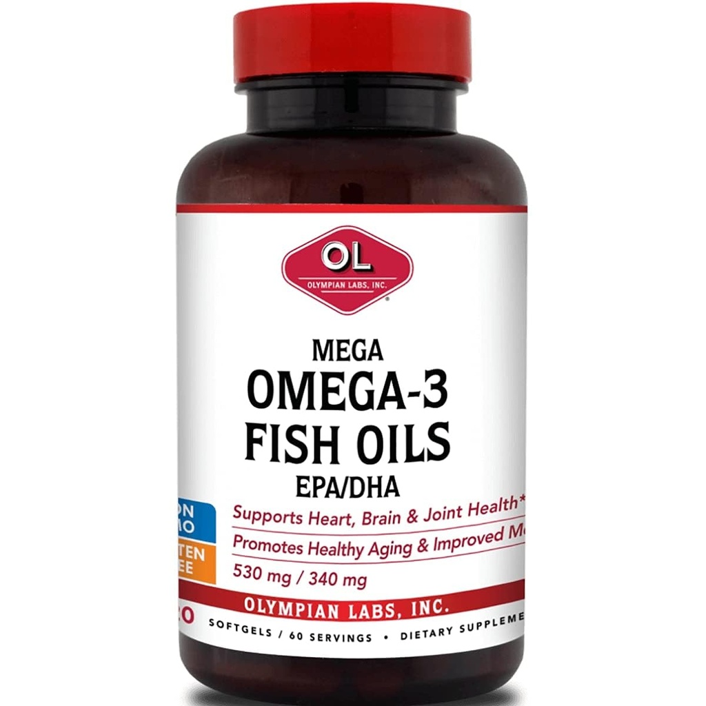 Olimpiai Labs Mega Omega 3 Halolaj, 60 vágás, 3148