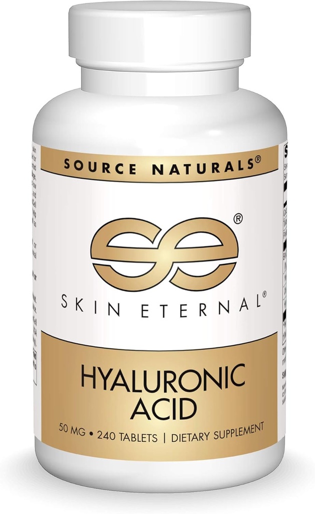 Forrás Természetes bőr Örökkévaló hialuronsav, 50 mg - 240 tabletta