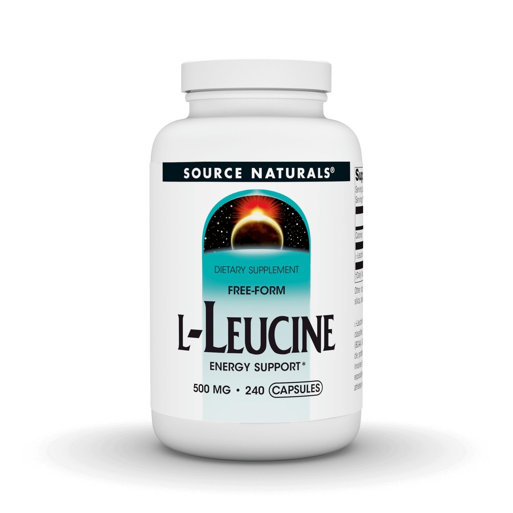 Quelle Naturals L-Leucine, Energieunterstützung*, Eine kostenlose Form essentielle Aminosäure-Ergänzung für Energieunterstützung - 240 Kapseln
