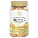 Solgar Vitamin C Gummis für Erwachsene 1000mg Ultra Potency Vitamin C Immunsystem Unterstützung für Frauen und Männer - Tasty Tart Orange Flavor, Vegan & Glutenfreie Gummy, 2 Monate Versorgung, 60 Servietten, 2g Zucker