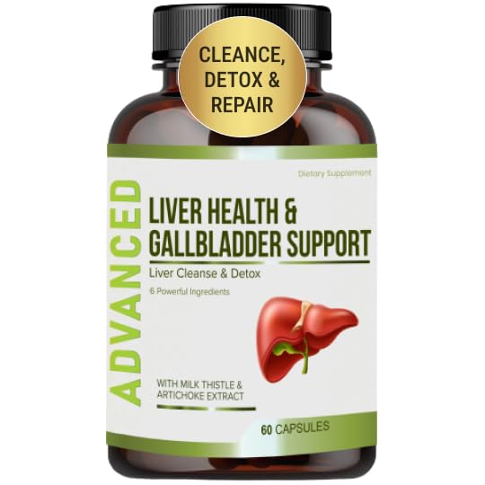 Máj egészség Formula és epehólyag Support- Máj Cleanse Detox & Javítás, hogy támogassa a máj renew articsóka kivonat, Milk Thistle, Gyermekláncfű Leaf. Máj Detox kiegészítők a máj támogatás.