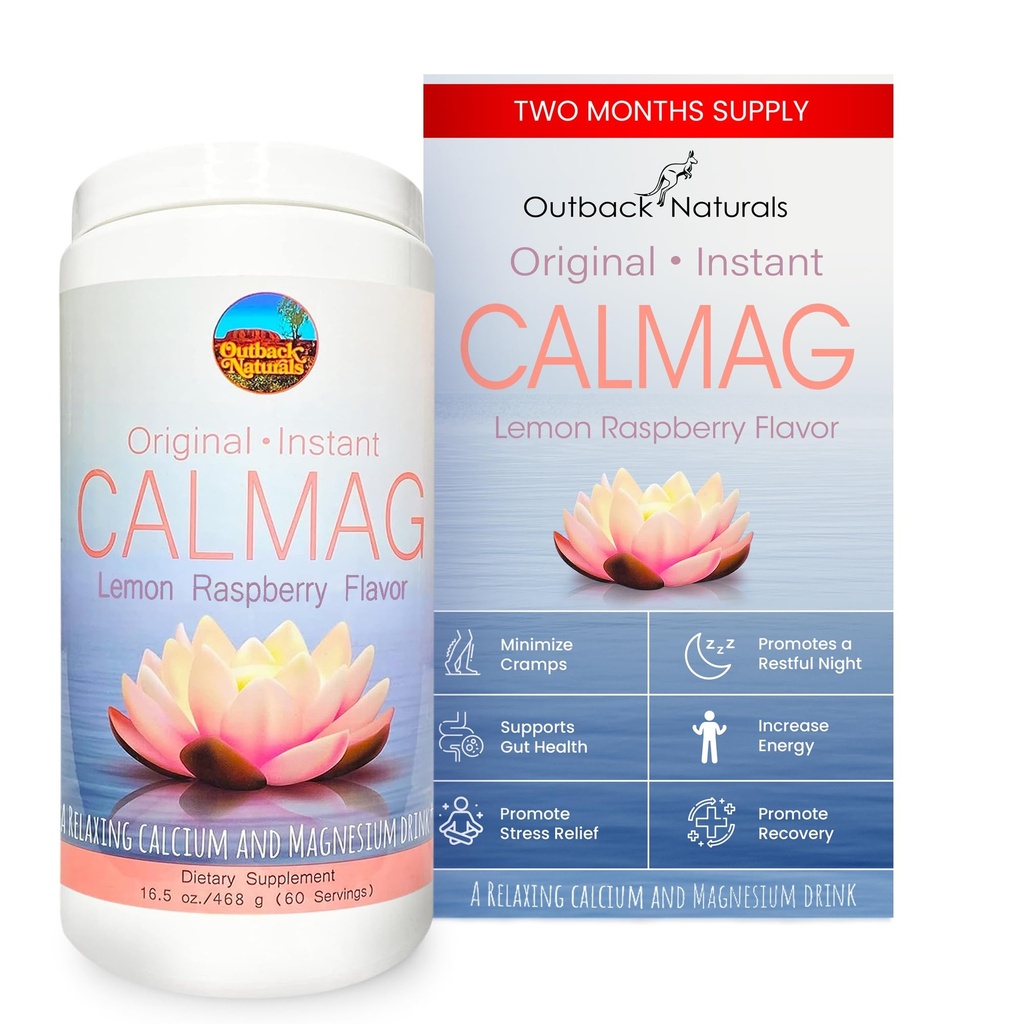 CalMag 2:1 Hohe Absorption Calcium-Magnesium-Zitrat-Pulver-Ergänzung für Stress-Relief, und Schlaf, Kalzium-Ergänzung für Knochen Gesundheit, Zitronen-Darm 16.5oz (Pack von 1)
