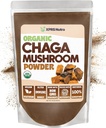 XPRS Nutra Organic Chaga Mushroom Powder - Premium USDA Organic Chaga Mushrooms Powder - Chaga Powder unterstützt Immungesundheit - Vegan Friendly Superfood für Chaga Tee und Getränke (16 oz)
