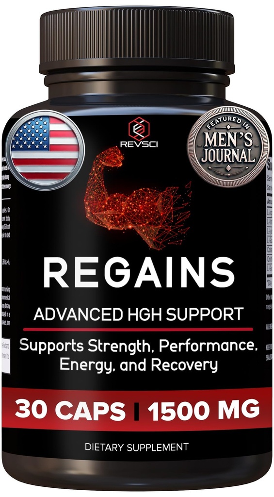 HGH Ergänzungen für Männer und Frauen - Regains Starter Pack, natürliche anabole Muskelwachstum Gebäude GH & Human Growth Hormone für Männer, Muskelaufbau für Männer, Muskel Erholung Ergänzung, 30 Protein Pillen