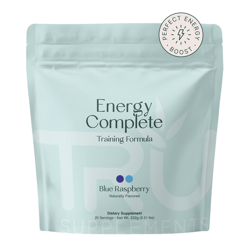 TRU-Ergänzungen Ergänzt Energie, Pre Workout Training Formula, Vegan Friendly, No Jitters, Verbesserung Workout-Performance, Natürlich extrahierte Flavors, 20 Portionen (Blauer Himbeer)