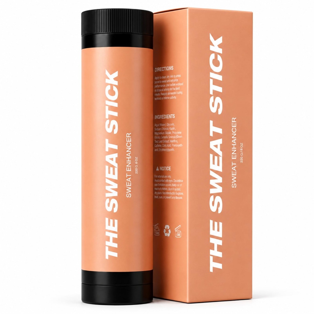 Demissle Sweat Gel Stick, Fast-Absorbing Roll On Body Gel for Abs, Waist, Arms and Thighs, Non-Greasy Workout Enhancer Stick, Portable Fitness Booster for Women and Men
