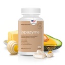 Houston Enzymes – Lypazyme Lipase Verdauungsenzyme für Frauen und Männer –120 Kapseln – 3 Enzym-Mischung für vollständige Zerlegung von Triglyceridfetten, Enzym für Verdauung von High-Fat-Meals & Fish Oil