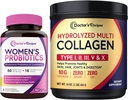 Orvosi receptek Női probiotikumok & Multi Collagen Powder Bundle, érték csomag hüvelyi, bőr, haj, köröm egészség, No Gluten, Pro (60 kapszula) & Collagen (45 szervadékok)