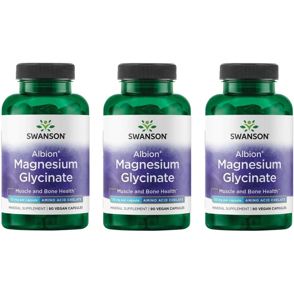 Swanson Chelated Magnézium 133 Milligramm 90 kapszula (3 csomag)