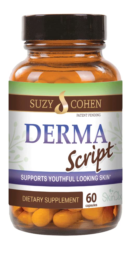 Script Essentials DermaScript Clear Skin Probitic- Skin Care Routine Supplement - Biotin Face Supplement - Fights Acne, Dryness, Irritation and Rash (60 kapszula)