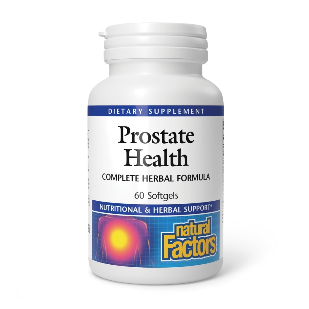 Natürliche Faktoren, Prostata-Gesundheitsformel, Kräuter-Unterstützung für eine gesunde Prostata mit Saw Palmetto und Turmeric, 60 softgel (60 Portionen)