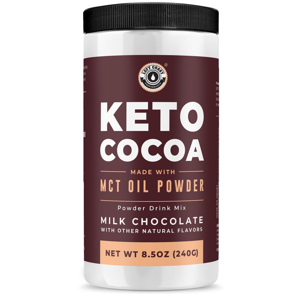 Keto Cocoa Acid 124; Keto forró csokoládé Drink Mix Powder - Sugar Free, Low Carb fehérjével és MCT olaj por