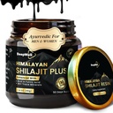 Pure Himalayan Organic Shilajit Resin Extract für Männer & Frauen- 100% natürliche Ashwagandha Schwarz Pfeffer Shilajit Resin für Männer Frauen Gold Ayurvedic,Fulvic Säure 85 + Trace Minerals, 50 Servierungen, 40 Gramm