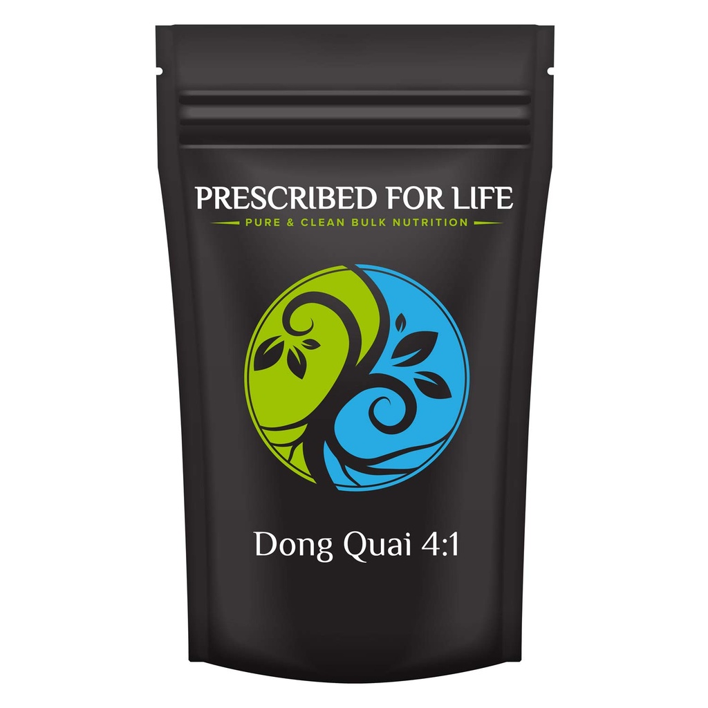 Prescribed For Life Dong Quai Powder | 4:1 Natural Non-GMO Angelica Sinensis Root Powder | Unbleached, Gluten Free, Vegan, Soy Free, Kosher, No Fillers (4 oz / 113 g)