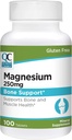 Qualität Wahl Magnesiumoxid 250 mg Tabletten, Glutenfreie Diät Mineralische Ergänzung für Muskel Herz, Knochen und Nerve Gesundheit Unterstützung, 100 Zähler Flaschen