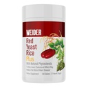 Weider Red Yeast Rice Plus 1200mg, 850mg természetes fitoszterolok, glutén mentes, Egy hónapos ellátás