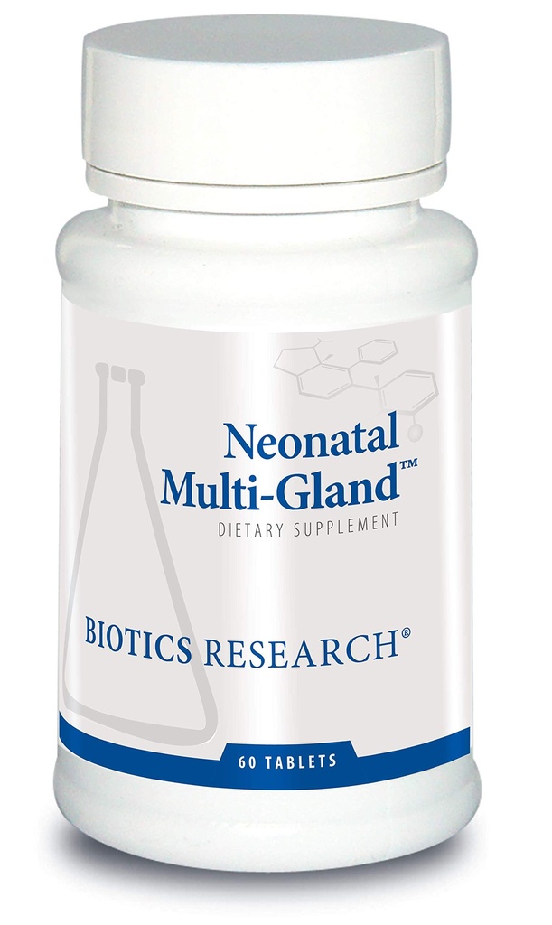 Biotics Research Neonatalis Multi- Gland ™ Vegyes organok és glanduláris koncentrációk, Széles spektrumkezelés, Spleen, Szív, Pancreas, Vese, Agy Máj, Mellékvese, Thymus, Pituficisis vagy Hypothalamus 60 Tabs