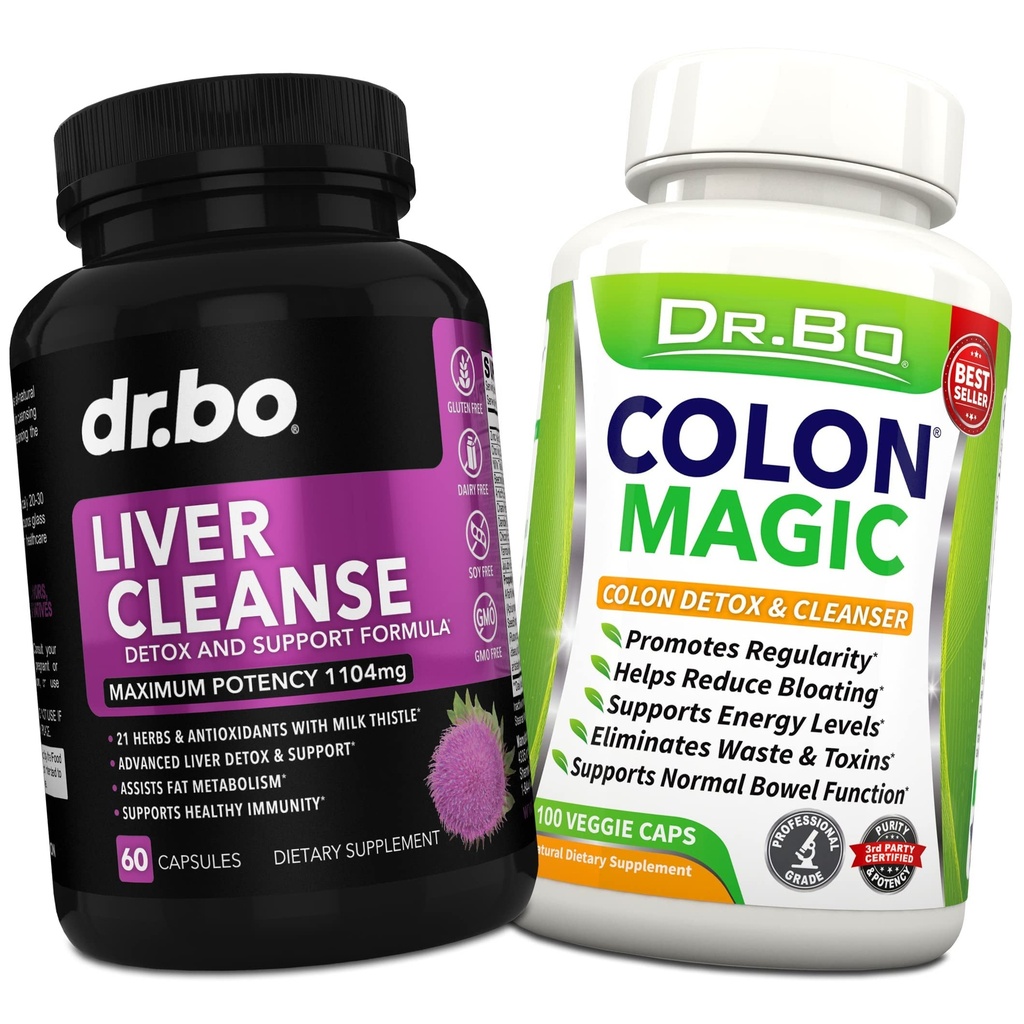 Máj & Colon Cleanse Detox Support Supplement - Natural Bowel Cleanser Pills for Intestinal Bloating & Daily Constipatio Relief - Milk Thistle Dandelion Caps & Aid Epehólyag kiegészítők