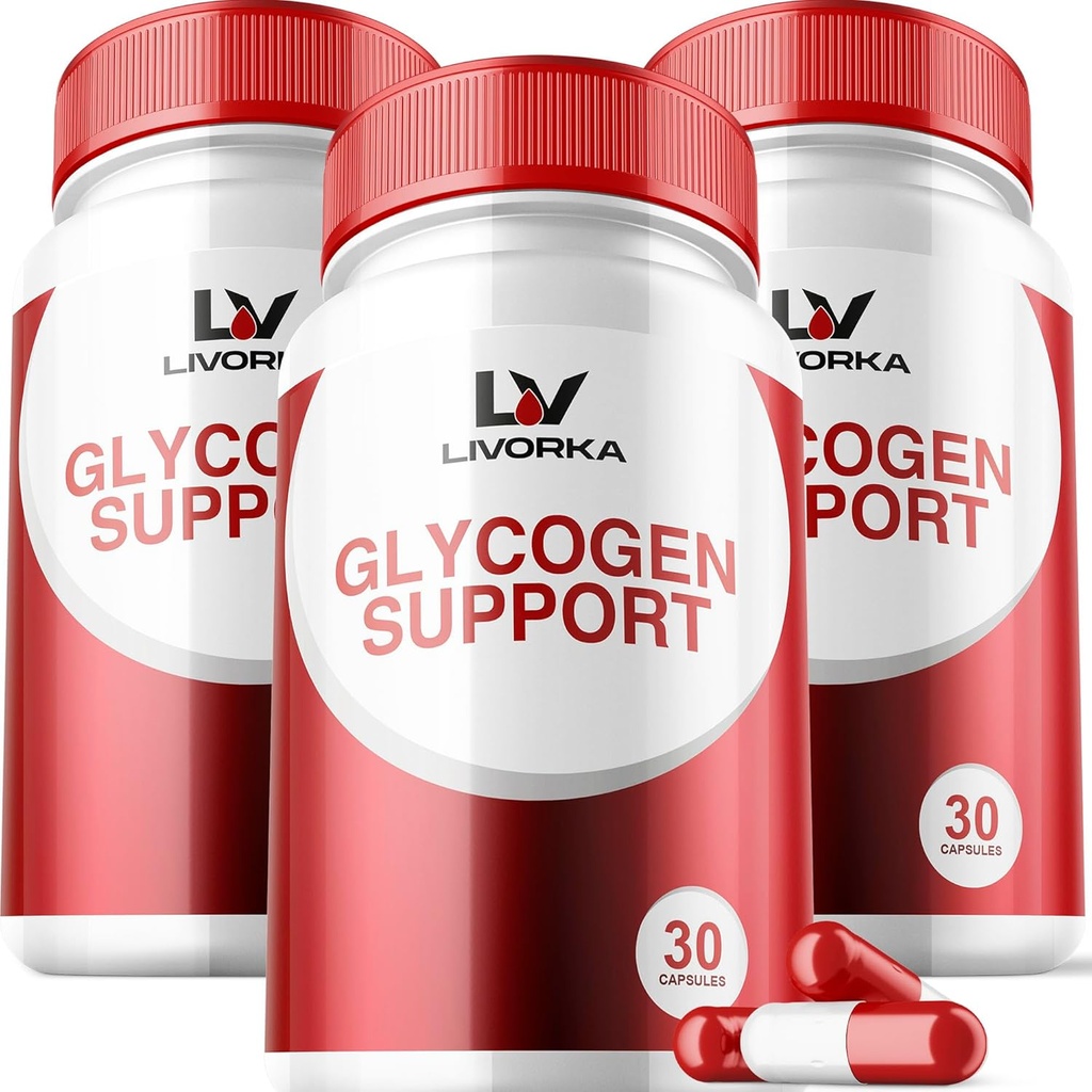 3 Pack - Glycogen támogatás, Glycogen Control Advanced Formula, Glycogen kapszula, Glycogen Fix erős összetevők, 30 kapszula palackonként 90 napig
