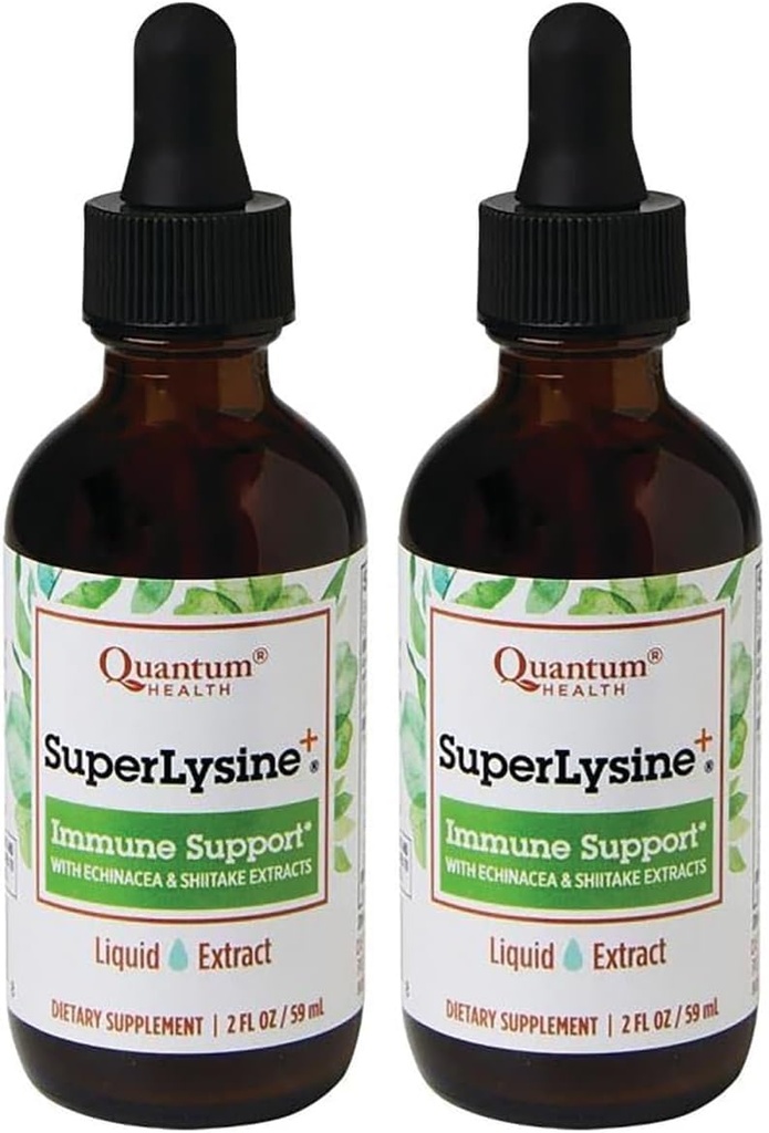 Quantum Super Lysine + folyadék kivonat 2 fl oz (59 ml) folyadék (2-es csomag)