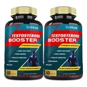 2 Packungen von 60caps Testosteron Ergänzungen Booster für Männer, entspricht 10000mg - Natürliche Stamina, Endurance & Stärke Supplement - Muskelaufbau Wachstum, Steigerung Leistung, Energie