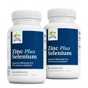 Terry Natürlich Zink Plus Selen - Immun- & Respiratory Health Supplement - Mineralische Ergänzung mit Zink-Bisglycinat-Chelat - Formel mit Selen für Zelluläre Gesundheitsunterstützung - 60 Kapseln