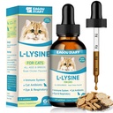 L-Lysine für Katzen,Lysine Tropfen Immununterstützungsergänzung,Sneezing,Cold,Allergy Relief,Runny Nose,Feline Respiratory,Natürliche Antibiotika für Katzen mit Kolostrum,Taurine (Roast Chicken Flavor/2floz)