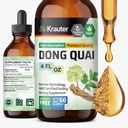 BIO KRAUTER® Menopause Supplements für Damen* - Dong Quai Drops 4 Fl.Oz 56 Tage Angebot - Vegan Angelica Root Tincture for Menopause Support - Alkohol &amp; Zucker kostenlos - Relaxation & Frauen Wellness