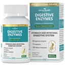 800mg Emésztési Enzimek férfiaknak és nőknek probiotikumokkal és organikus prebiotikumokkal, 8 Key Enzimes, Protease, Amylase & Lipase for Bloating, Gas Relief, Non-GMO Therapy 124; 90 kapszula