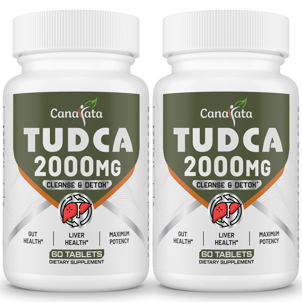 TUDCA májpótlók 2000mg - Strong Bile Salts Support Máj Detox & Cleanse - Máj és epehólyag Egészségügyi Formula-Easy to Swallow Tablets - 60 napos ellátás