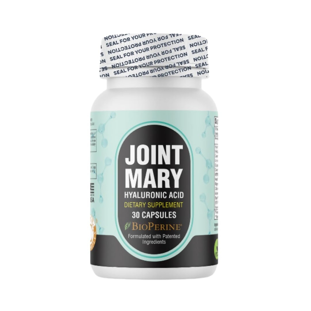 Hyaluronic Acid kiegészítő - Advanced Joint Support with Hydrolized Collagen, Turmeric, Glucosamine, MSM, C-vitamin - 30 kapszula