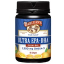 Barlean Omega 3 Fish Oil Supplements, Supplement Softgels for Women and Women, 1300 mg Ultra EPA és DHA Fatty acids, Orange Flavoled, 60 Count