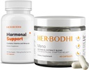 Meno & Hormonális támogatási kiegészítők - Menopauza Hormonális Egyenleg nők számára (60 Caps) & Hormonális Egyensúlypótlás nők számára, PMS támogatási kiegészítés (60 Caps), 2 tétel