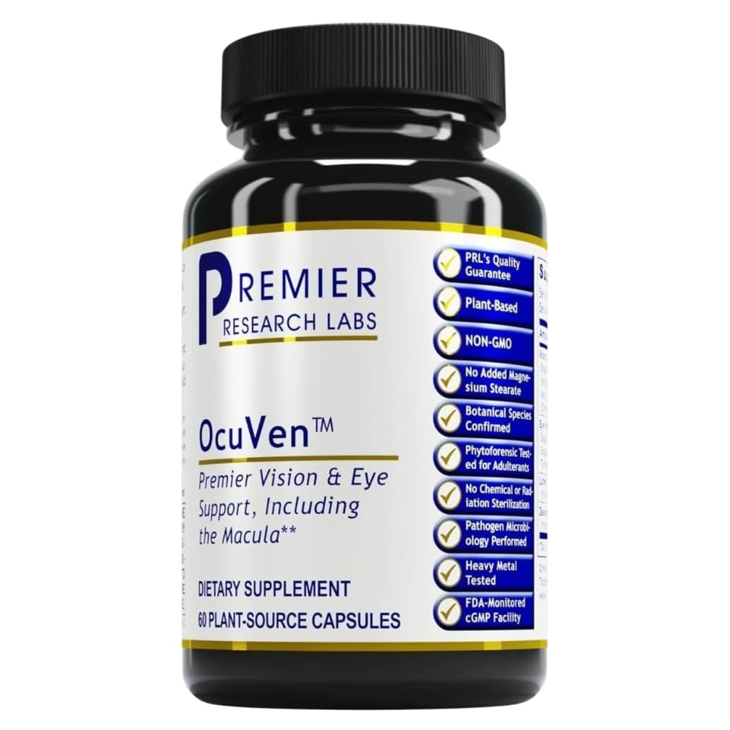Premier Research Labs OcuVen - Lutein und Zeaxanthin Ergänzung, Augen Vitamine, Augengesundheit Ergänzungen für Erwachsene & Senioren, Vision Supplements, Macular Health, Augenpflege - 60 Vegetarische Kapseln