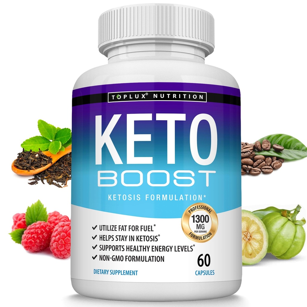 Keto Boost Diät Pillen Ketosis Supplement - Natürliche exogene Keto Formel Unterstützung Energie & Fokus, Fortgeschrittene Ketone für ketogene Ernährung, Keto Diät Pillen, für Männer Frauen