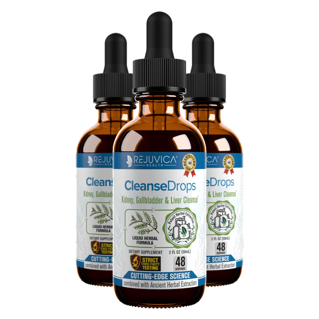 Cleanse Drops - Advanced Kidney & Epehólyag Cleanse Support Supplement - Folyékony szállítás jobb abszorpció - Chanca Piedra használt Amazonian Rainforest