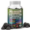 Zuckerfreie Myo-Inositol & D-Chiro Inositol Gummie für Frauen, Berberin Vitamin D3 K2 DIM Magnesium Glycinat Oxid L-Methylfolat Ergänzung für Frauen, Fertilität, Hormon Balance, PMS, Ovarian Gesundheit