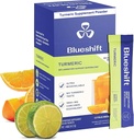 Blueshift Kurkuma Citrus Medley - Kurkuma-Pulver-Packets für Wasser, Kurkuma-Ergänzung, kein Zucker-Getränk-Mix für natürliche Erholung Unterstützung - Citrus Flavor, Pulver-Sticks (10 Pack)