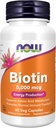 JETZT Nahrungsergänzungsmittel, Biotin 5.000 mcg, Aminosäuremetabolismus*, Energieproduktion*, 60 Veg Kapseln