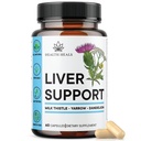 Máj tisztítása és javítása Forma - gyógynövény májpótló kiegészítés tejthistle Gyermekláncfű Gyökér Turmeric, Articsóka kivonat a máj egészségére - 60 gróf