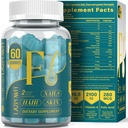 Biotin Gummis -Hair Skin und Nägel Vitamine für Männer & Frauen, Vegan Vitamin B7, unterstützt Haarwachstum und stärkere Nägel,30 Tage Versorgung - Blueberry-60 Zähler