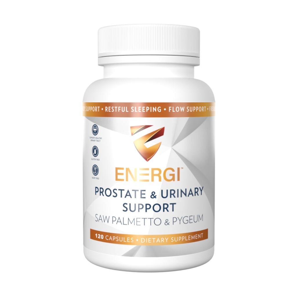 ENERGI Prostata-Supplement mit Saw Palmetto für Männer und Frauen, 200mg Saw Palmetto, 100mg Pygeum Supplement, Kürbis Seed, Prostata Health Supplements, 120 Kapseln