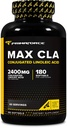 Primaforce CLA 2400 mg per serving (180 softgels) - Max CLA - férfiaknak és nőknek, nem stimuláló, GMO Free & Gluten Free
