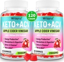 Alma Cider Ecetes Gummies, Advanced Keto ACV Gumies, ACV Gummies Detox, Cleanse, Metabolizmus & Digestion, Keto Support, Formuled with Green Tea, B6 & B12, Probiotics, 120 Counts