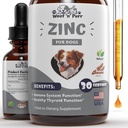 Zink für Hunde - Hunde Zink-Ergänzung - Hilft, Gesunde Haut, Mantel, Immune Gesundheit &amp; Mehr - Hund Zink - Hund Haut und Mantel Supplement - Haut und Mantel Ergänzung für Hunde - 1 fl oz - Bacon Flavor
