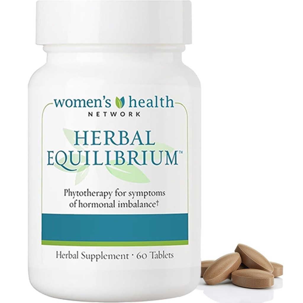 Herbal Equilible ™ - Természetes, Full- Spectrum Relief for Peri / Menopauza tünetek 7 Proven Herbal kivonatok (30 napos ellátás)