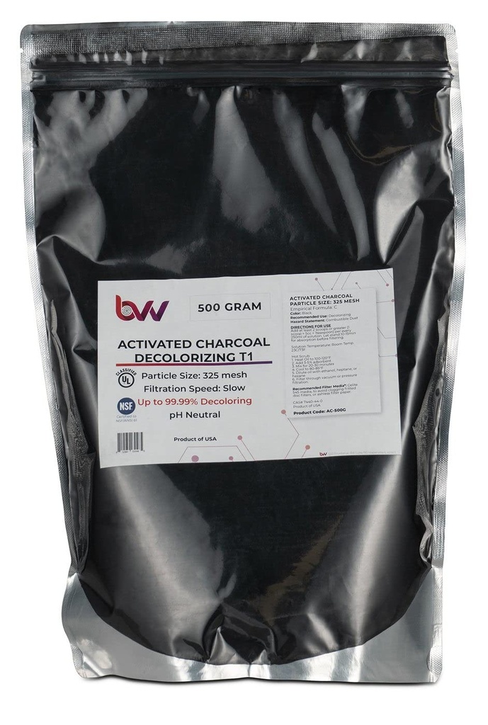 BVV aktivált keményfa szén dekolorizáló T1 (100% Hardwood Charcoal) -1000 Nagyi