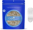 Capsuline Größe 0 Gelatin Leere Kapseln, 50000 Graf, Leere Gel Pillen Kapseln, DIY reine Bovine Pille Kapsel Füllung, Leere Kappen, Kosher, Glutenfrei und nicht-GMO Zertifiziert, Klar